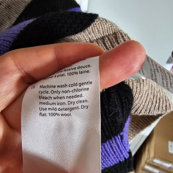 NWOT COS 100% Wool Oversized Striped Vest. - Picture 9 of 9